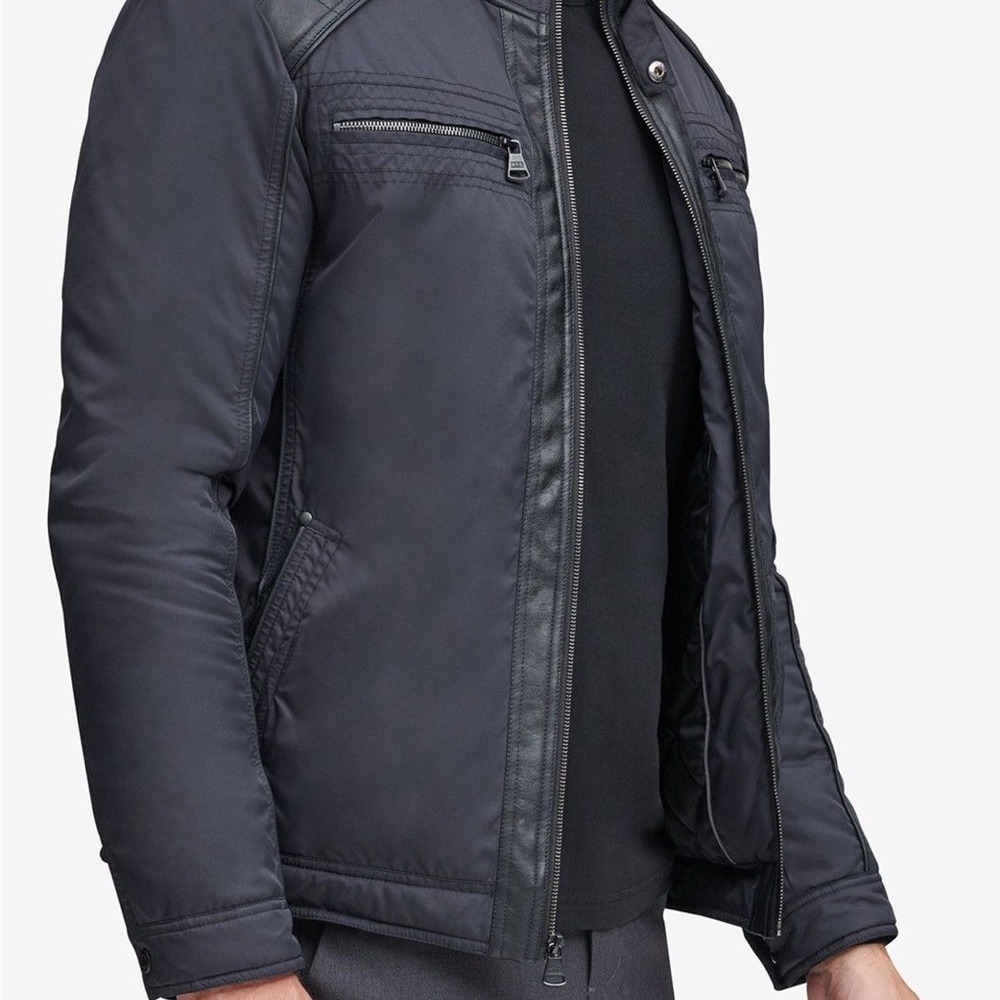 Andrew Marc
Andrew Marc Ralph Faux Leather Trim Racer Jacket Men Size XXL